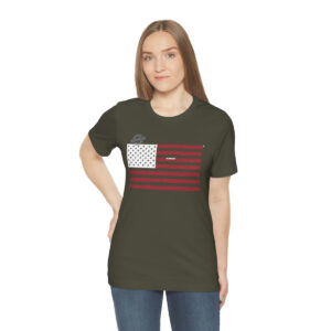 HAWAII States n Stripes Red+White highlighted Unisex Tee