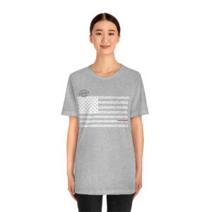 TENNESSEE States n Stripes White+Red highlighted Unisex Tee