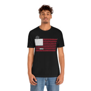 MONTANA States n Stripes Red+White highlighted Unisex Tee
