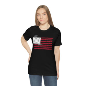 OHIO States n Stripes Red+White highlighted Unisex Tee