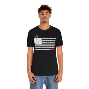 WEST VIRGINIA States n Stripes White+Red highlighted Unisex Tee