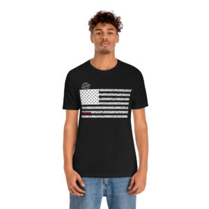 OREGON States n Stripes White+Red highlighted Unisex Tee