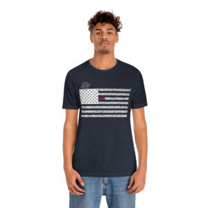 ALABAMA States n Stripes White+Red highlighted Unisex Tee