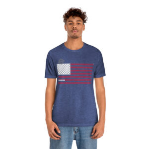 OREGON States n Stripes Red+White highlighted Unisex Tee