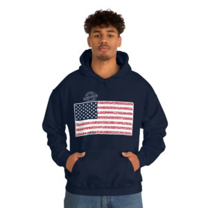 NEW HAMPSHIRE States n Stripes Color Highlighted Unisex Hoodie