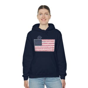 WYOMING States n Stripes Color Highlighted Unisex Hoodie