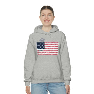 VIRGINIA States n Stripes Color Highlighted Unisex Hoodie