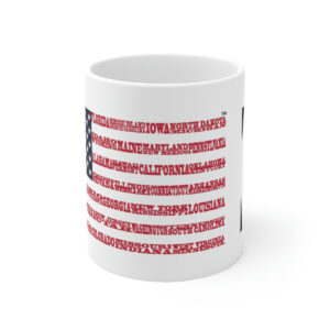 KANSAS States n Stripes Coffee Mug