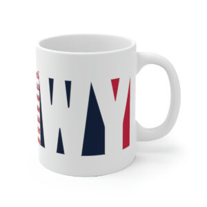 WYOMING States n Stripes Coffee Mug
