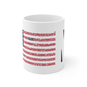 MAINE States n Stripes Coffee Mug