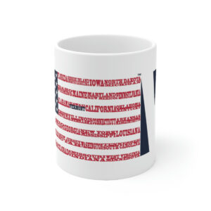 VERMONT States n Stripes Coffee Mug
