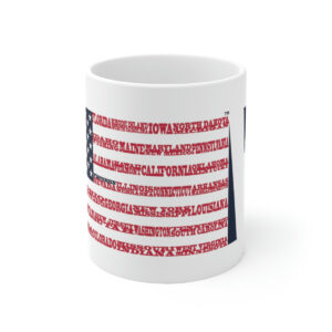 WISCONSIN States n Stripes Coffee Mug