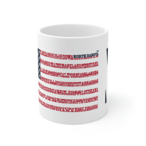 NORTH DAKOTA States n Stripes Coffee Mug