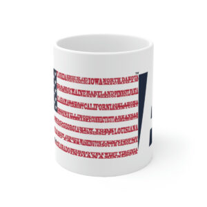 ALASKA States n Stripes Coffee Mug