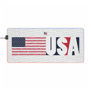USA States n Stripes LED Gaming Mouse Pad