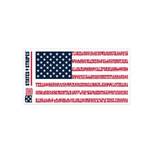 USA States n Stripes Bumper Sticker